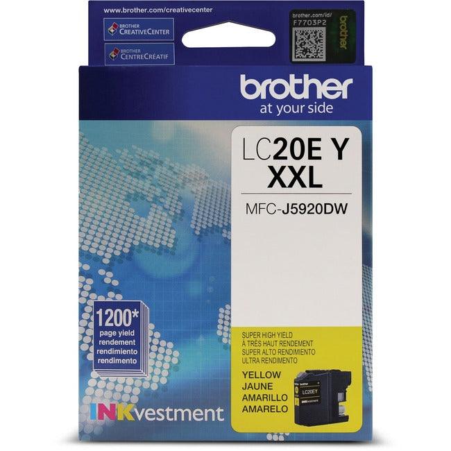 Cartouche d'encre originale Brother INKvestment LC20EYS - Jaune