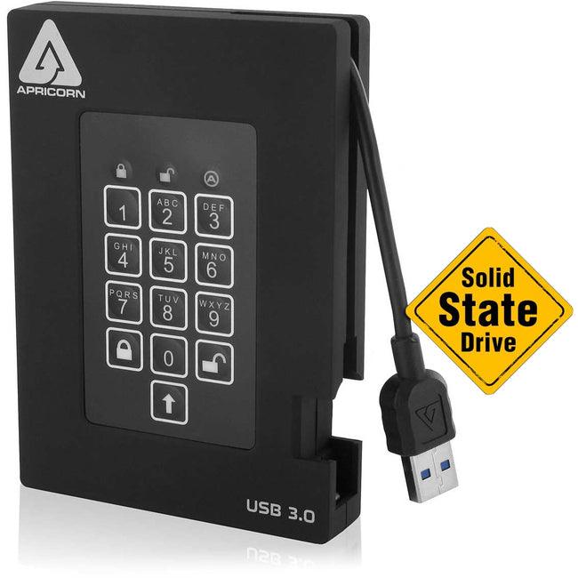 Apricorn Aegis Padlock A25-3PL256-S256F Disque SSD robuste 256 Go - Externe