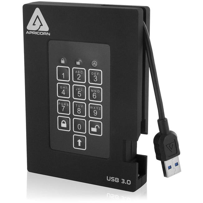 Apricorn Aegis Padlock A25-3PL256-1000F Disque dur portable robuste 1 To - Externe