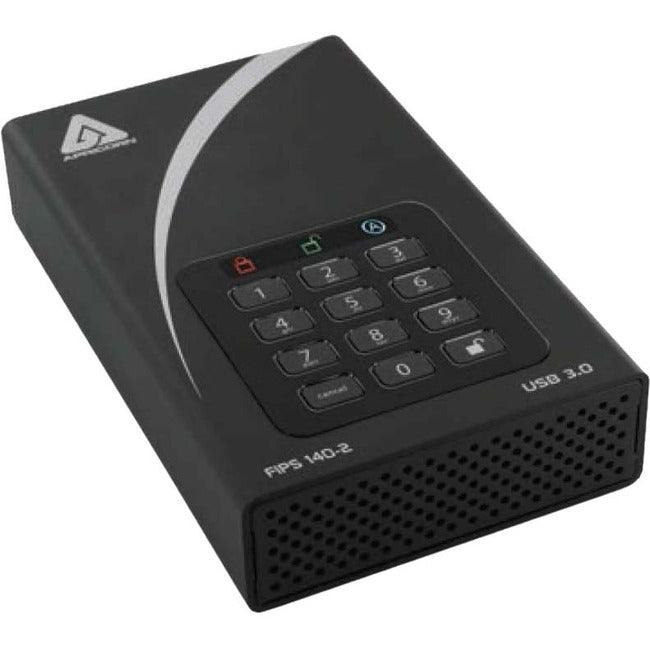 Apricorn Aegis Padlock DT FIPS ADT-3PL256F-2000 Disque dur de bureau 2 To - Externe 3,5" - Noir