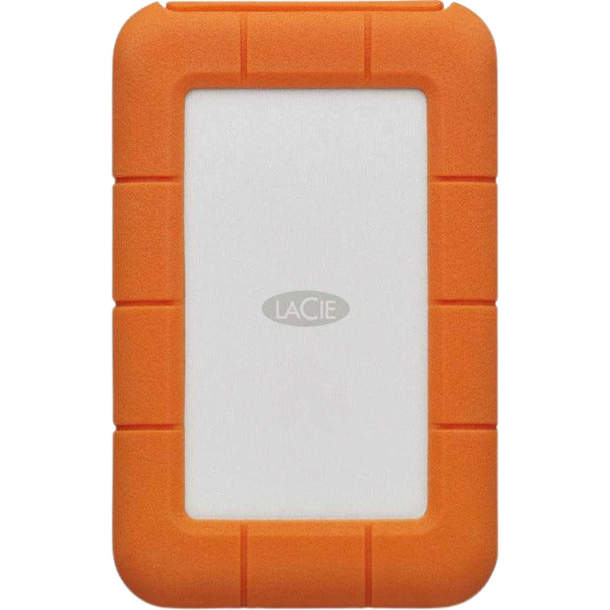 LaCie Rugged USB-C External hard drive viewed from the front