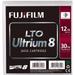 Fujifilm LTO Ultrium 8 data cartridge tape view of the front of the case
