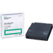 HPE LTO-7 Ultrium RW case standing up on the left and tape cartridge laying on the right