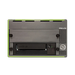 SymplyPRO XTH SAS black and green with LTO-9 tape drive in the bottom bay, viewed from the front