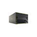 SymplyPRO XTH SAS black and green with LTO tape drive in the bottom bay, viewed from the front and angled to the right