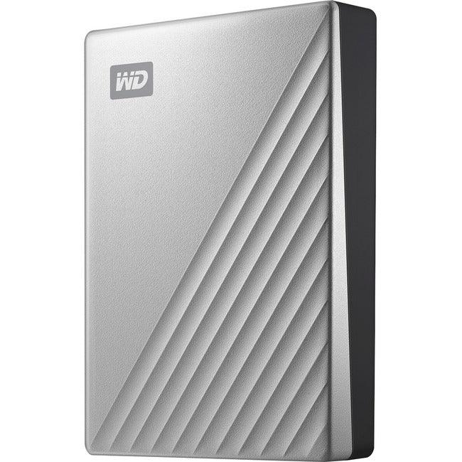 WD My Passport Ultra WDBFTM0040BSL 4TB Portable Hard Drive - External - Silver