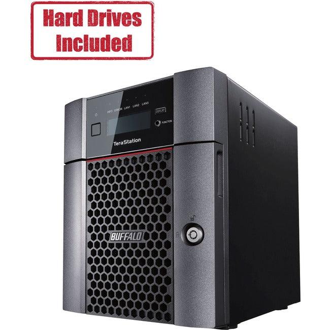Buffalo TeraStation 5410DN Desktop 16 TB NAS Hard Drives Included (2 x 8TB, 4 Bay)