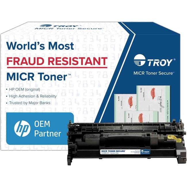 Troy Toner Secure Original MICR Toner Cartridge - Alternative for Troy, HP 89A - Black