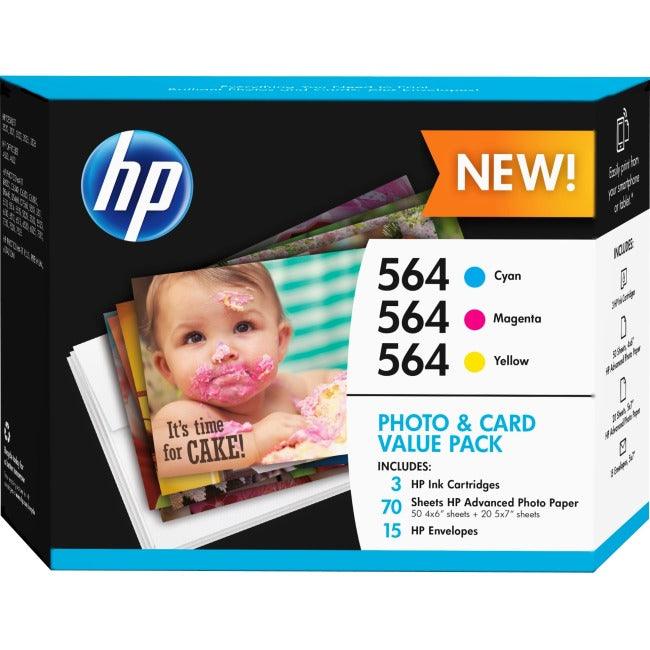 HP 564 Ink Cartridge - Cyan, Yellow, Magenta