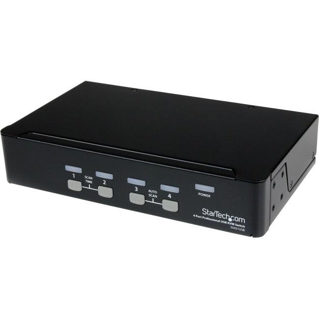 StarTech.com StarTech.com StarView SV431USB - KVM switch - USB - 4 ports - 1 local user - USB - 1U