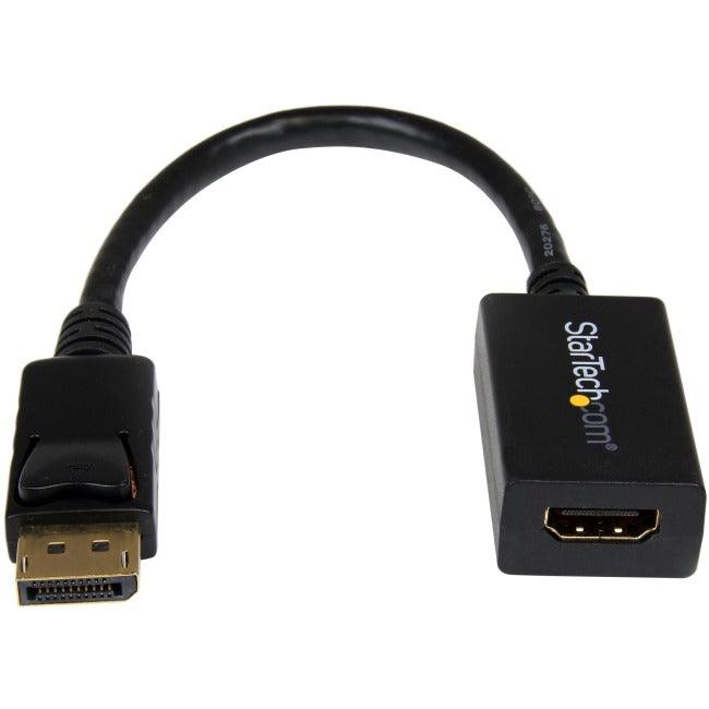 StarTech.com DisplayPort to HDMI Adapter, 1080p DP to HDMI Video Converter, DP to HDMI Monitor/TV Dongle, Passive, Latching DP Connector