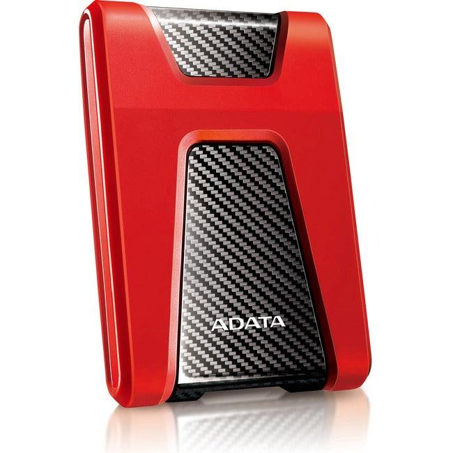 Adata DashDrive Durable HD650 AHD650-1TU31-CRD 1 TB Portable Hard Drive - 2.5" External - Red